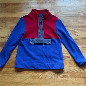 Vintage LL Bean Red and Blue Pullover Sweater